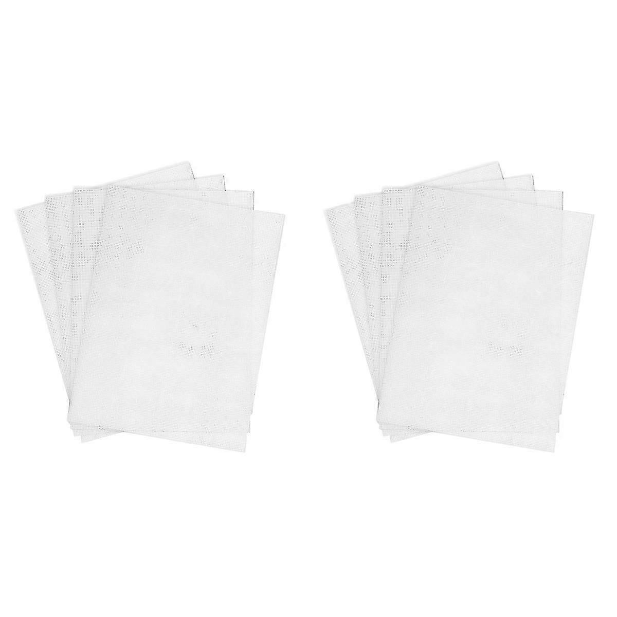 4 PCS 14 Count Plastic Mesh Canvas Sheet 14 CT Plastic Aida White