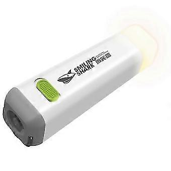 Mini lampe torche LED portable d'extérieur pour le camping, étanche et rechargeable par USB.