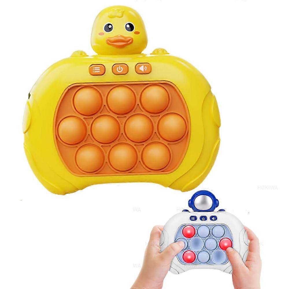 Fidget Game Console for Kids with Fast Push Gameplay, PocketSized Handheld Bubble Speed Toy (B)