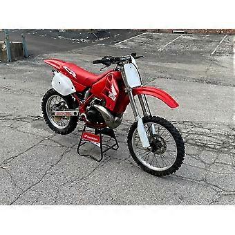 Puzzelspel met de afbeelding van een Honda CR 250 motorfiets uit 1989 voor volwassenen en kinderen V0100