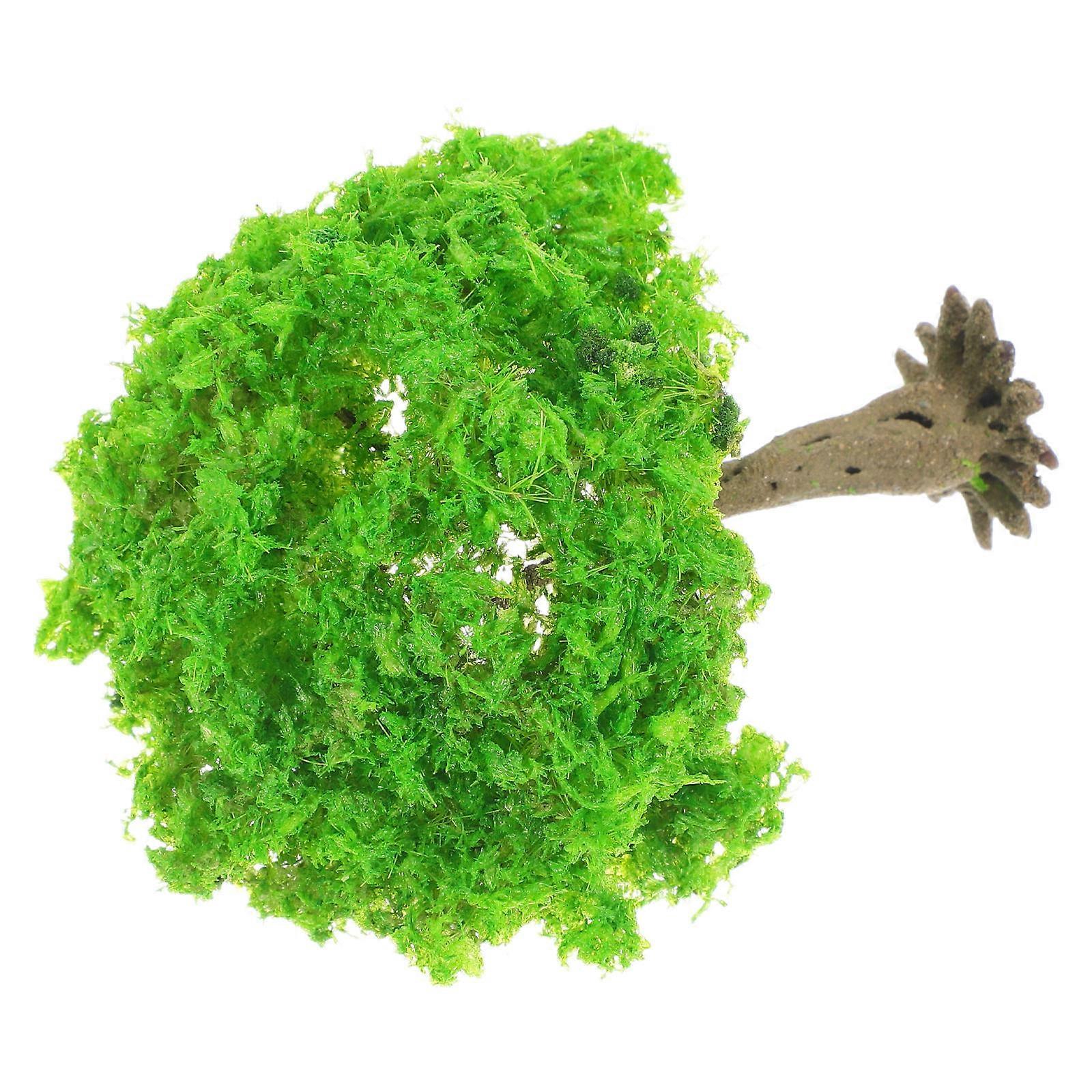 Green Miniature Model Trees for Sand Table Decor with Durable Wire