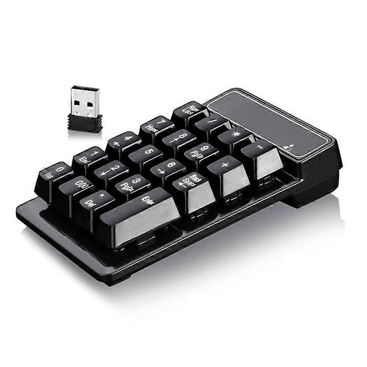 Mini Wireless Numeric Keyboard compatible with Notebook Computers 19 Keys Financial Password Input Device Suspended Mechanical Feel Remote