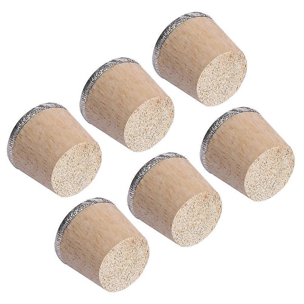 Wooden Plug for Use 6Pcs Replacement Stoppers Caps