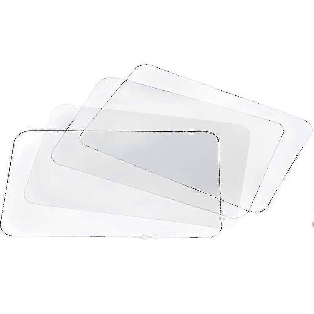 Kitchen placemat set - transparent, washable, heat-resistant & non-slip