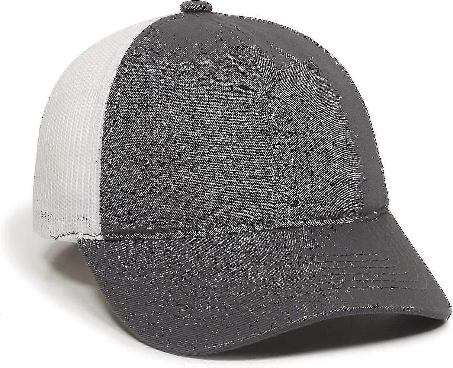 Garment Washed Meshback Cap Charcoal/White One Size