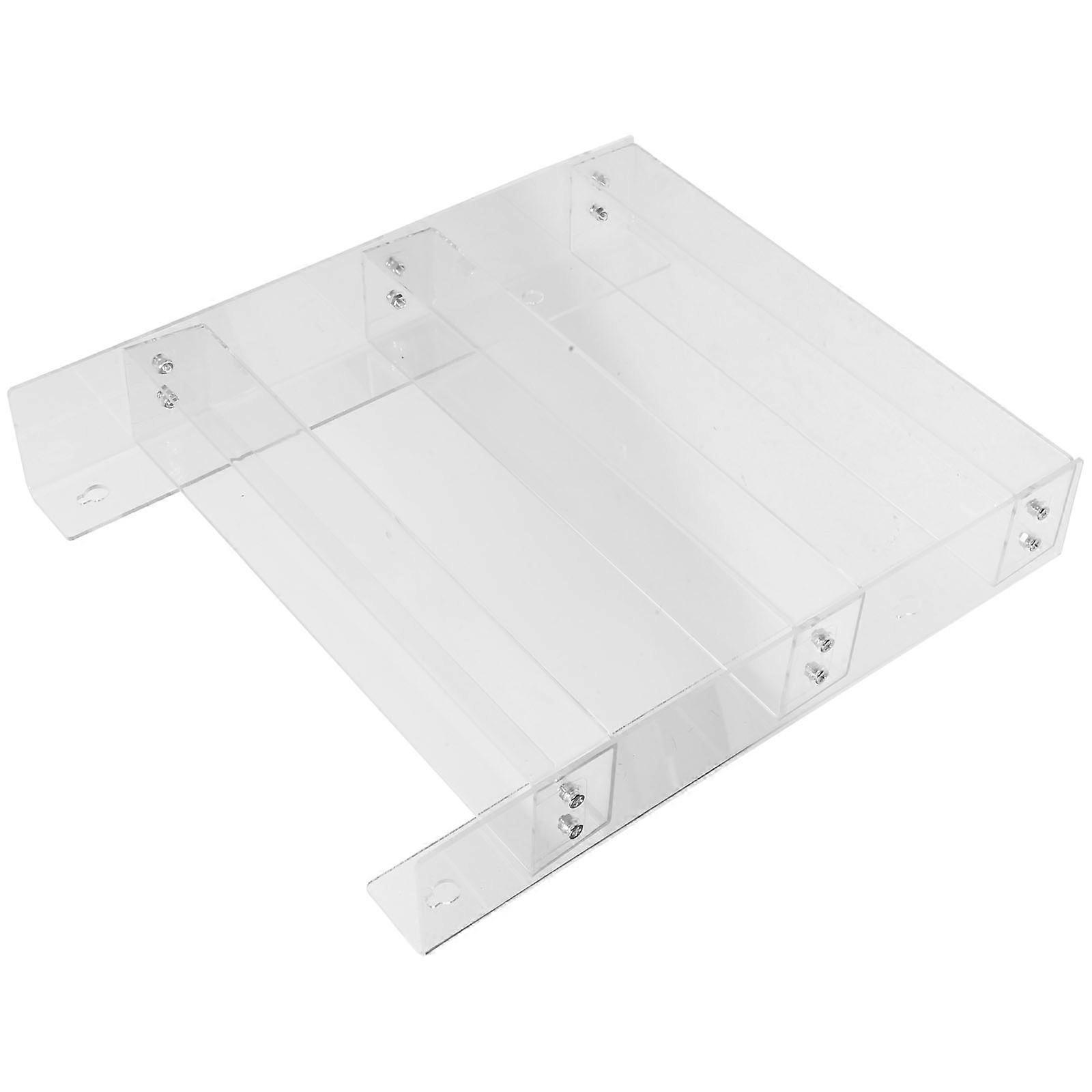 Clear 3 Layer Display Rack Wall Mounted for Displaying 3 Layers