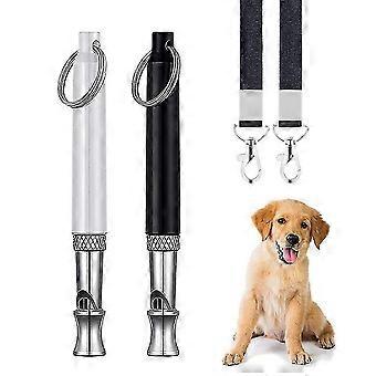 Dog Whistle, 2pcs Professional Adjustable Training Whistle with Lanyard