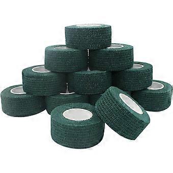 Bandagens de borracha natural, fita microporosa, bandagem médica autoadesiva, bandagem coesiva, bandagem de gaze para cavalos, 2,5 cm x 4,5 m de diâmetro.