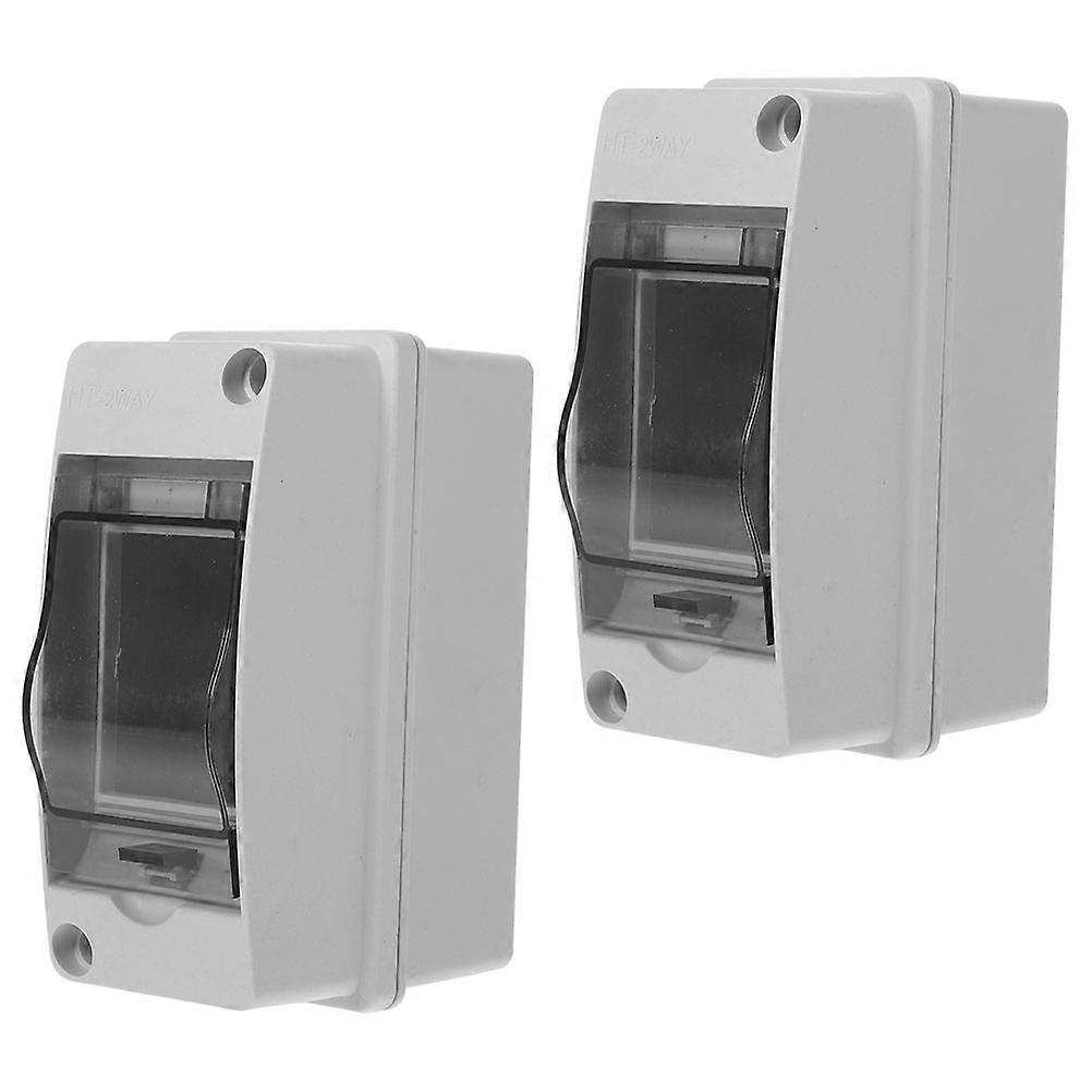 Electrical Enclosure Box 2 Way Consumer Unit for Power Distribution 2Pcs