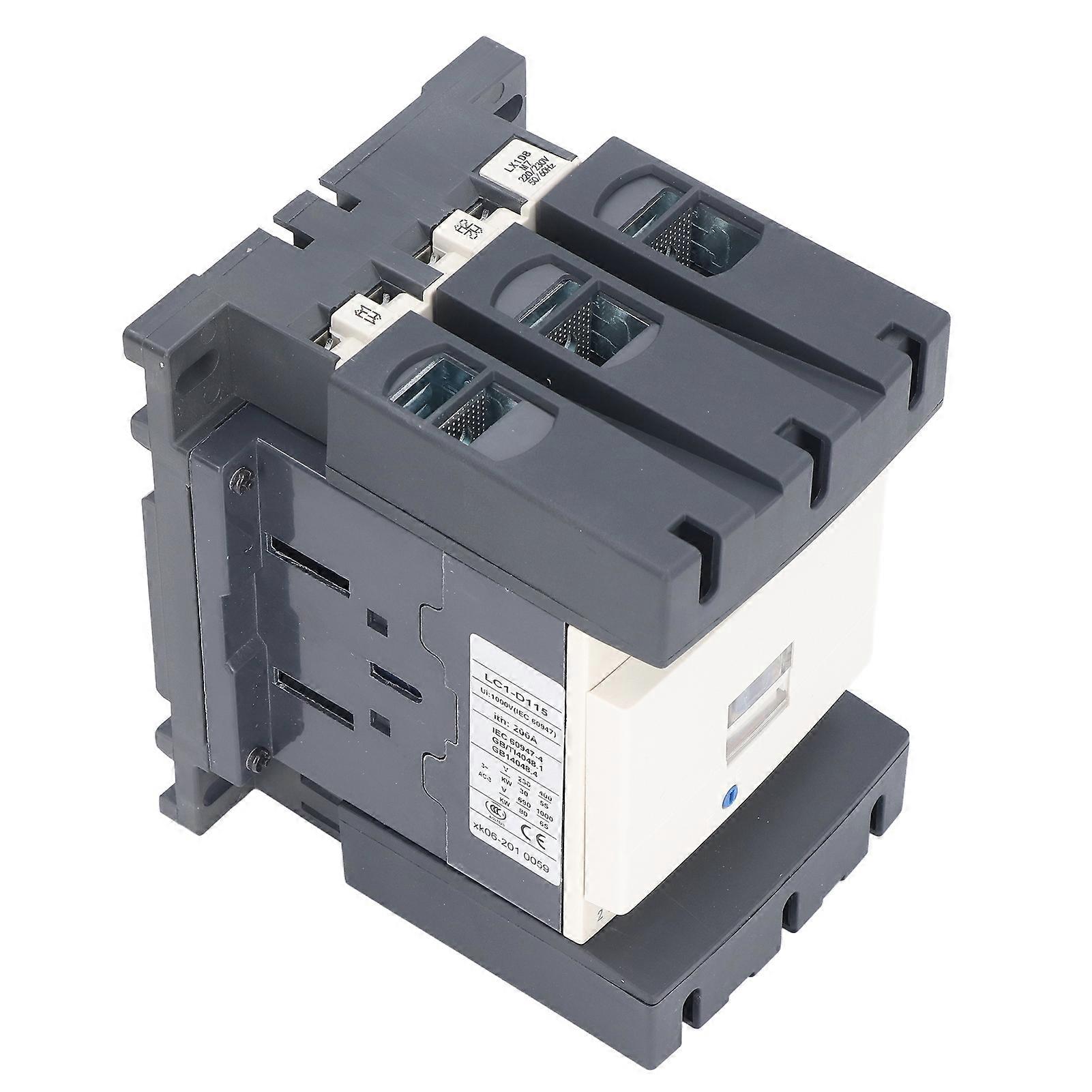 AC Contactor Silver Contact Circuit Load Control Switch Controller 115A for Power Supply 220V
