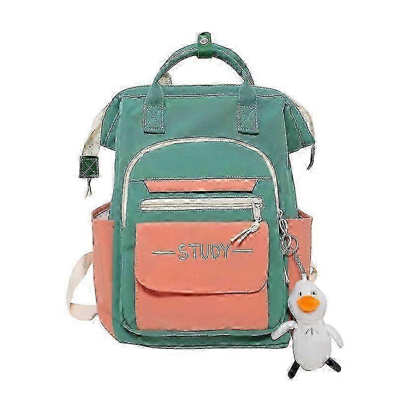 Color block large-capacity trendy backpack#3