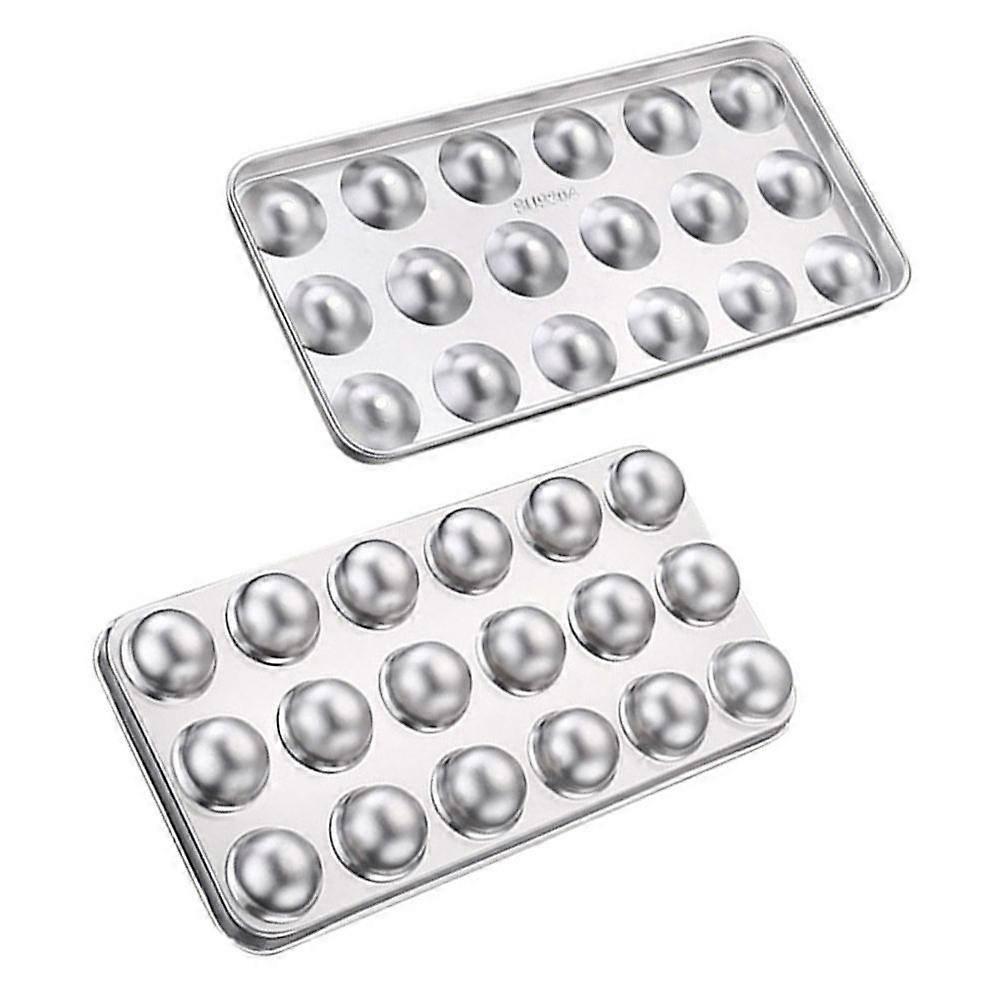 Ice Making Tray Practical Round Ice Cube Mold for in Silver