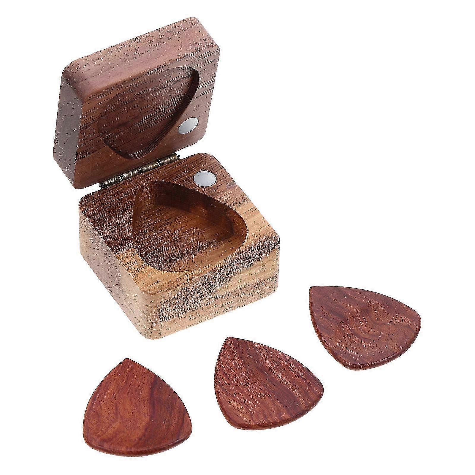Practical Guitar Supplies With Storage Box Rectangular Picks For Music Performance 1Set