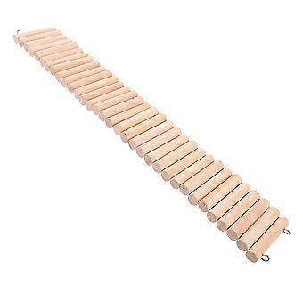 Hamster Houten Huisdier Ladder Brug Houten Hamster Suspension Ladder Bridge Buigbare Kooi Habitat Speelgoed Klimladder Voor Hamster Chinchilla Muizen Gerbil 
