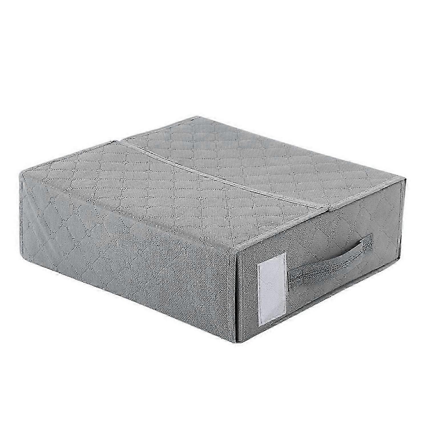Handheld Fabric Storage Box Folding Clothes Storage Box Gray