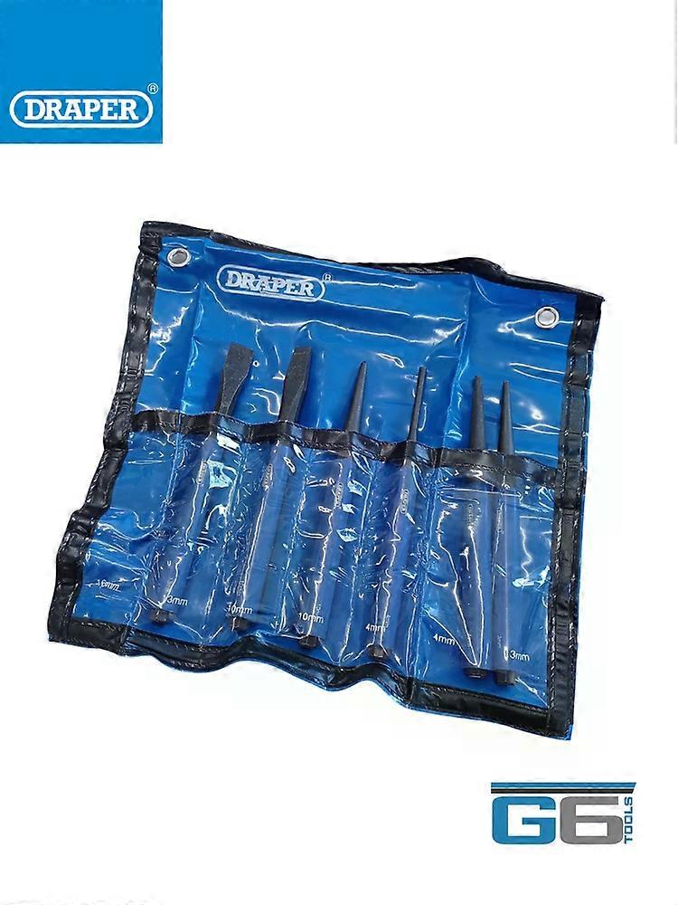 CHISEL AND PUNCH SET IN STORAGE WALLET, 23187 - MISSING 16MM COLD CHISEL