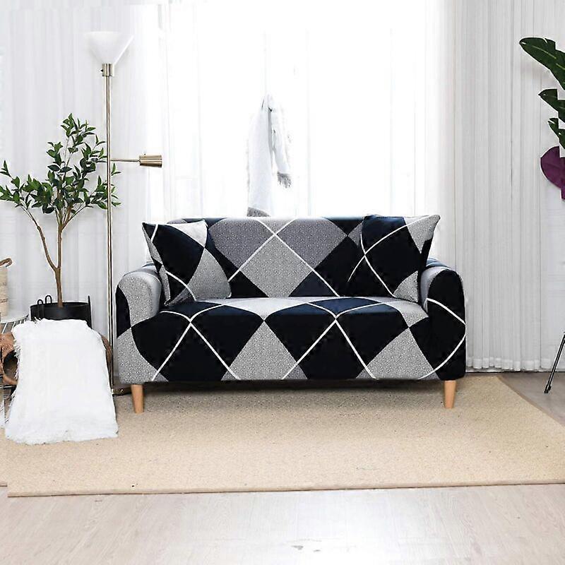 3-Seater Sofa Covers, Adjustable Elastic, Waterproof, Printed Sofa Protector