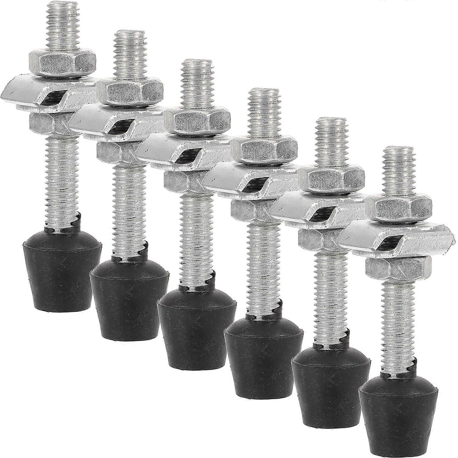 6pcs Toggle Clamp Screws Thread Screws Spindle Tip Iron Galvanized Screws