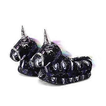3-12 Jahre Winter Einhorn Hausschuhe Baby Junge Mädchen Hausschuhe Weich Plüsch Schlafzimmer Haus Hausschuh Indoor Furry Baby Kinder Kinder