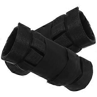 2Pcs Ankle Weight Cover Binding Leg Sandbag for Sports Use Breathable Black