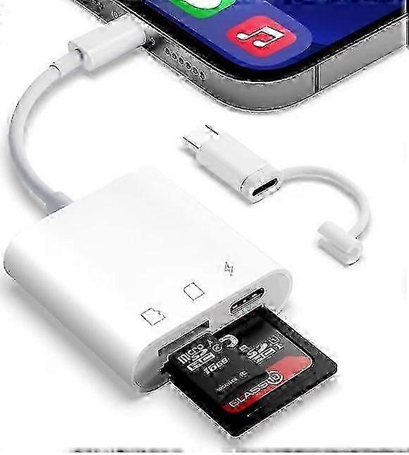 Card Reader - for Apple to SD+TF+Charging (boxed)