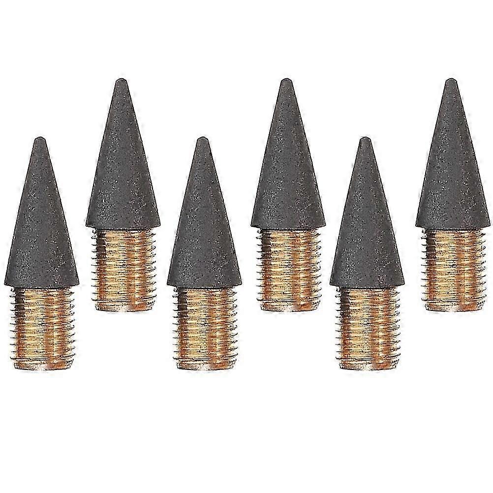 6Pcs Inkless Pencil Replacement Tip Everlasting Pencil Graphite Pen Head