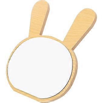 Wooden Desktop Makeup Mirror Daily Use Tabletop Accessory Kit