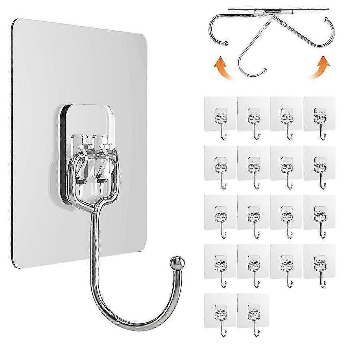 20pcs strong adhesive hooks for wall hanging