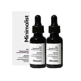 Minimalistische actieve ingrediënten voor haargroei 18% Haargroeiserum bevordert haargroei-am