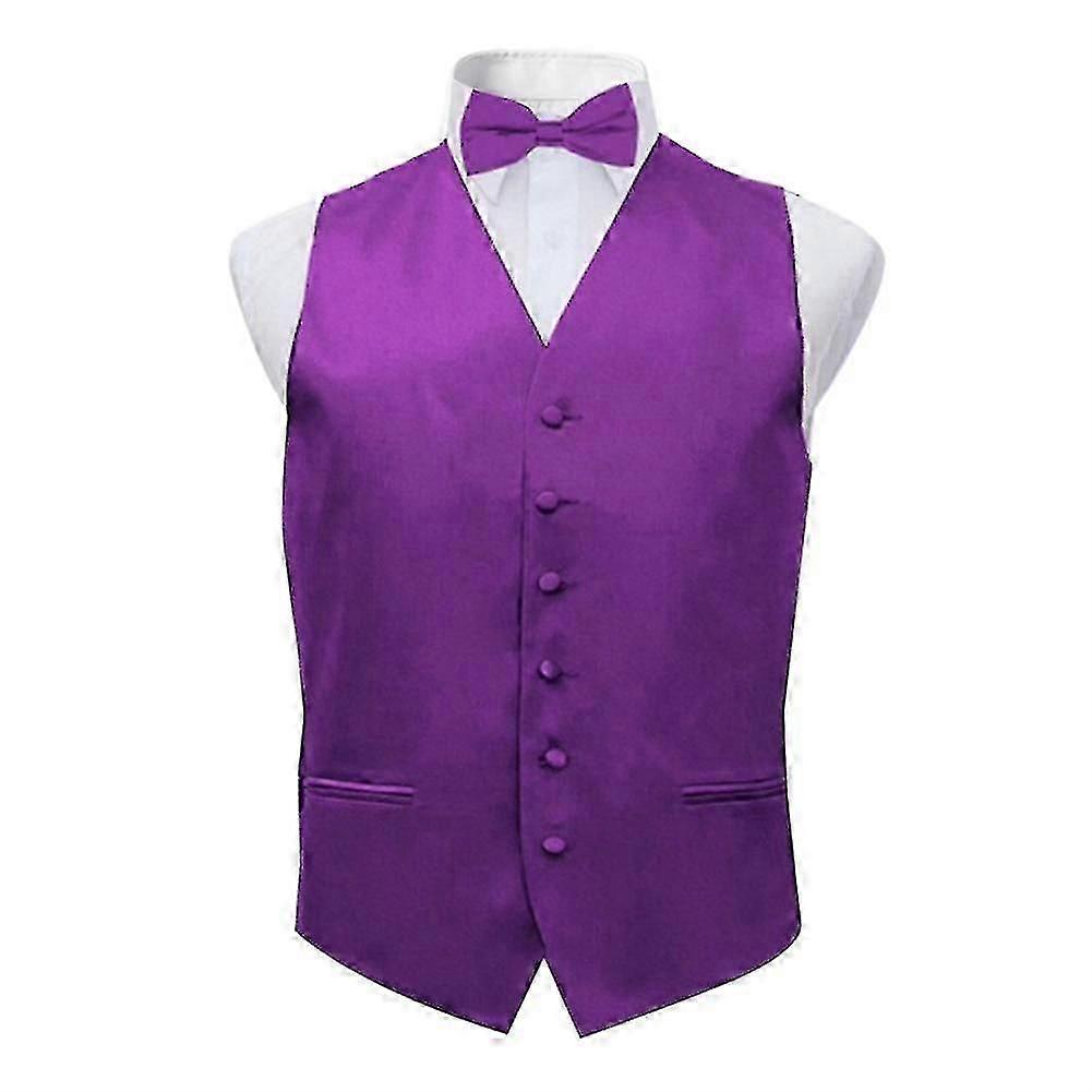 Traje Hombre Chaleco Chaleco Chaleco Casual Chaleco XS Morado