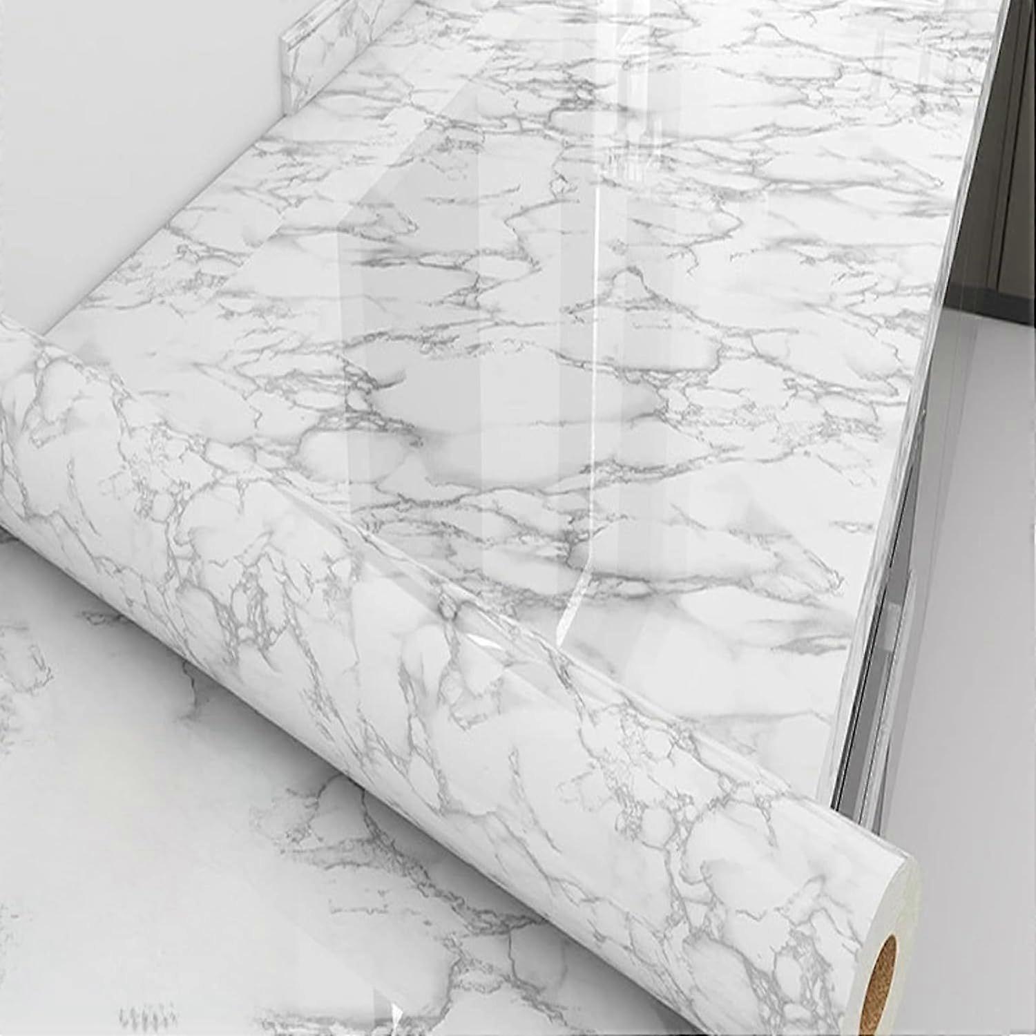 Marble Pattern Stickers for Kitchen Worktops, Marble Effect Adhesive Wallpaper, Adhesive Splashback