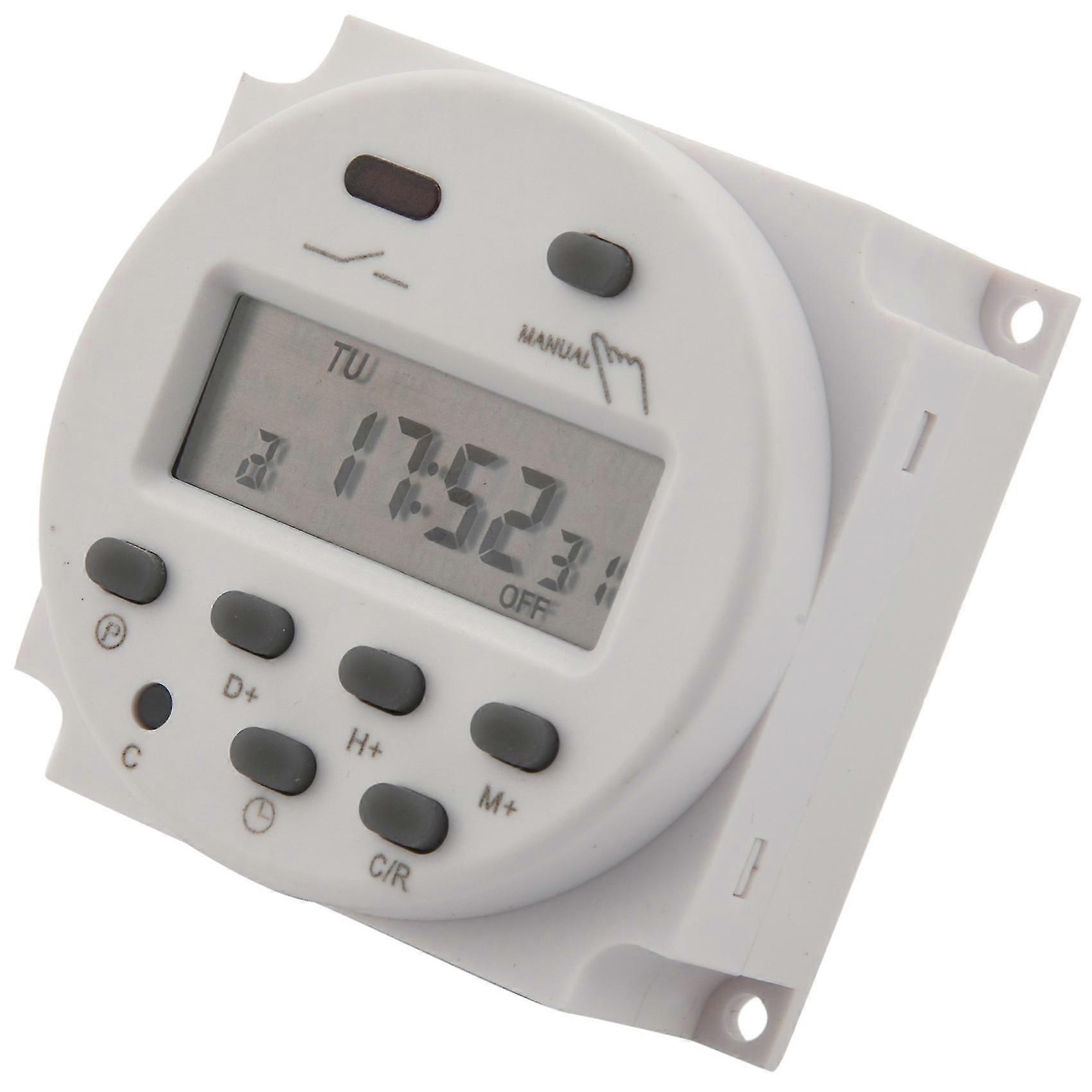 DC 12V Digital LCD Power Programmable Timer Time Switch Relay 16A Amps-Good