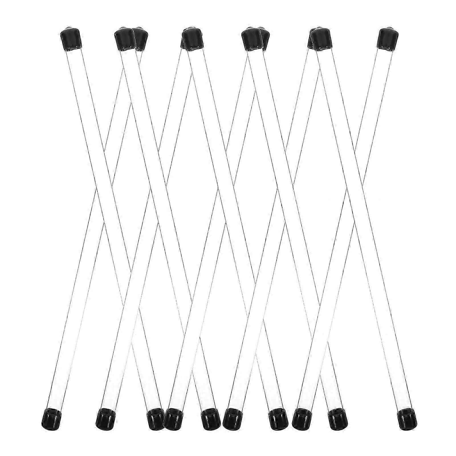 Experiment Round Tubes Clear Hard Plastic for Storage 10Pcs Assorted