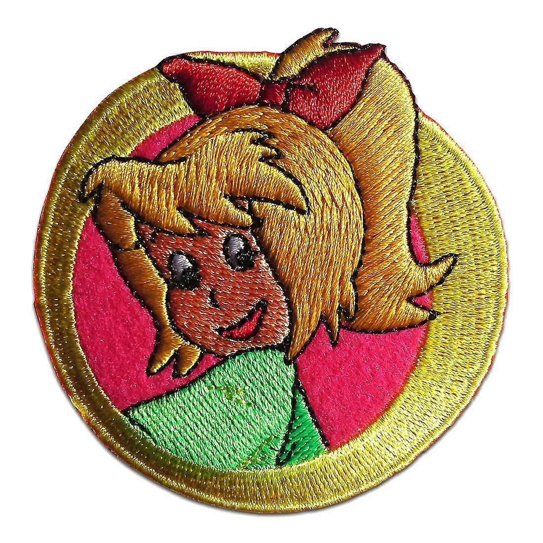 Patch Bibi Blocksberg Head Comic Kids yellow 6,7x6,5cm Patch