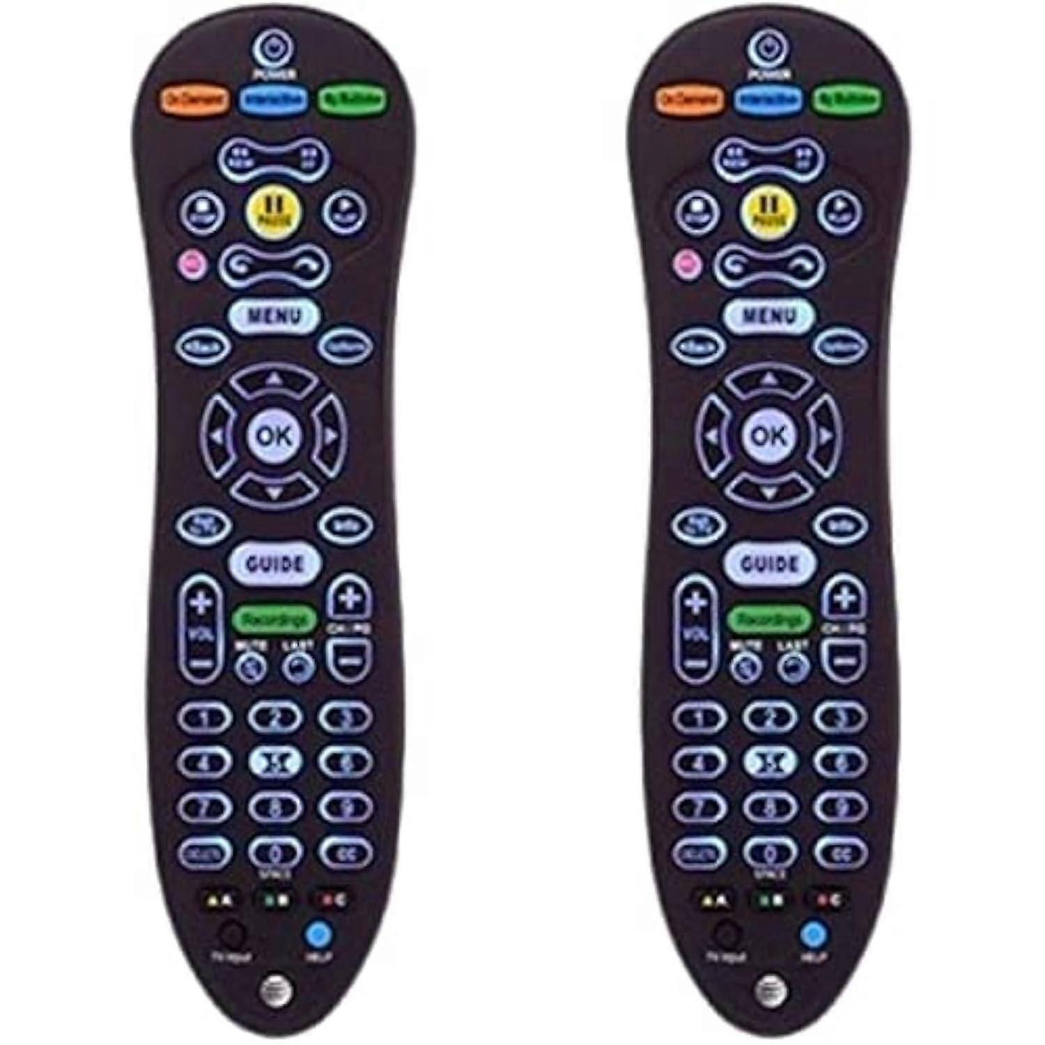 S30 Remote Control Replacement 2-Pack Compatible with U-Verse Receiver, Universal TV Remote, Black