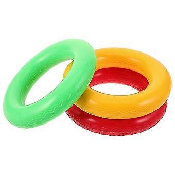 Sports Relay Stick Training Tool Kids Adults Red Lightweight High Elasticity 3Pcs
