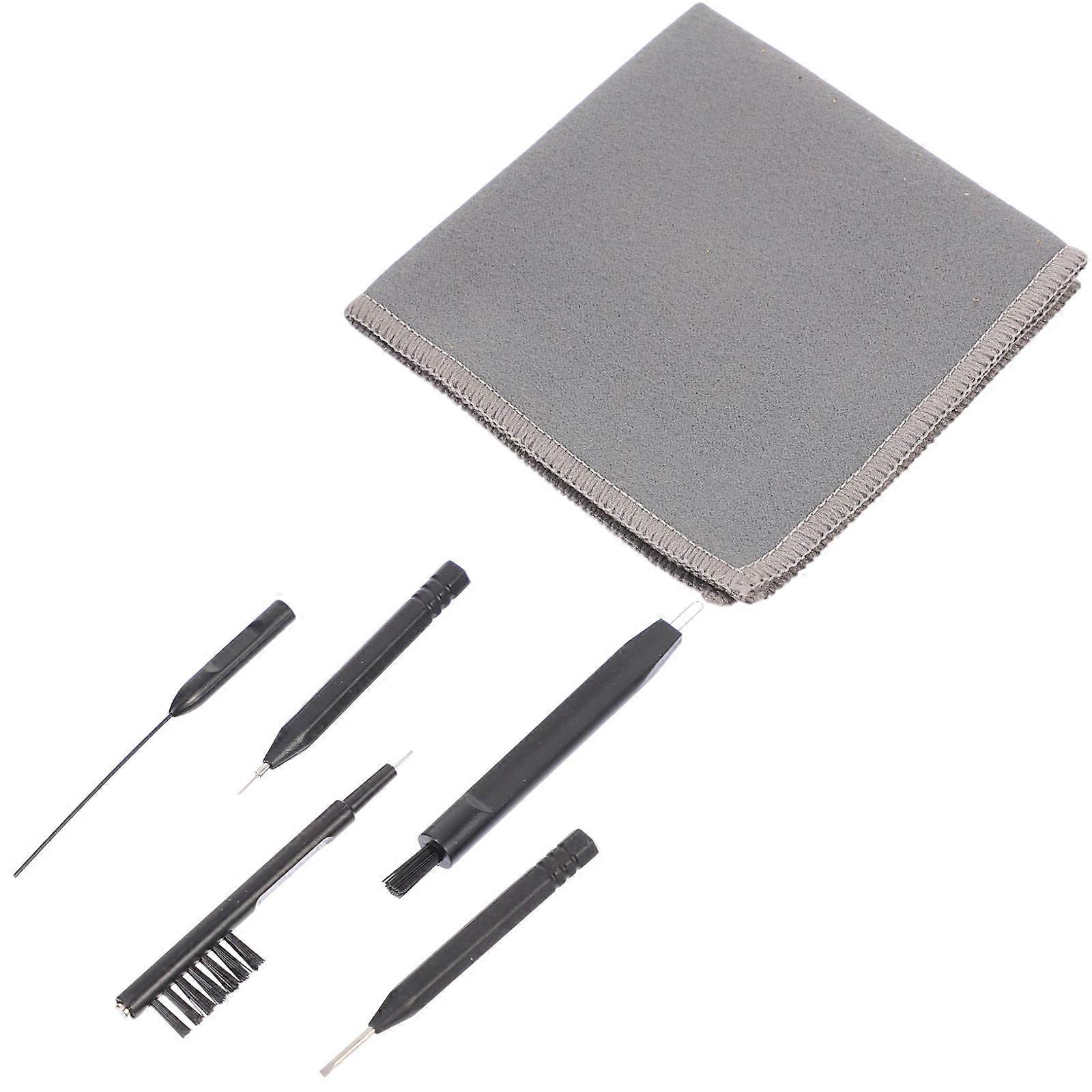 6pcs Brushing Rods Practical Hearing Aid Cleaning Tool Universal Cleaning Brush