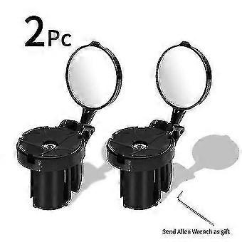 Road Bike Handlebar Rearview Mirror 360 Degree Rotatable Bicycle Cycling Accessory