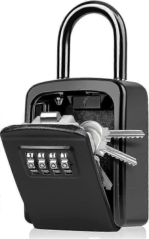 Security Key Box, Key Box With Code weatherproof with Removable Shackle