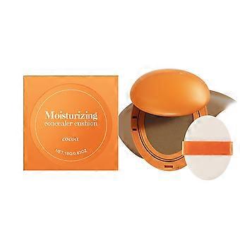 Corretivo hidratante cor cacau 18G com almofada de ar, maquiagem natural e suave, de longa duração, não fácil de remover, textura aveludada, corretivo leve.
