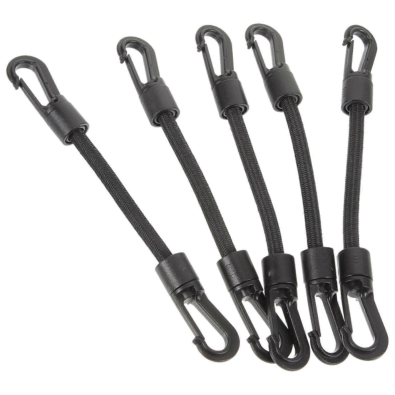 5Pcs Elastic Hook Straps Multi-function Tie Down Straps Outdoor Camping Buckle Straps