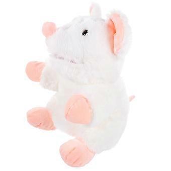Hand Puppet Mouse Plush Toy for Interactive Play White Color