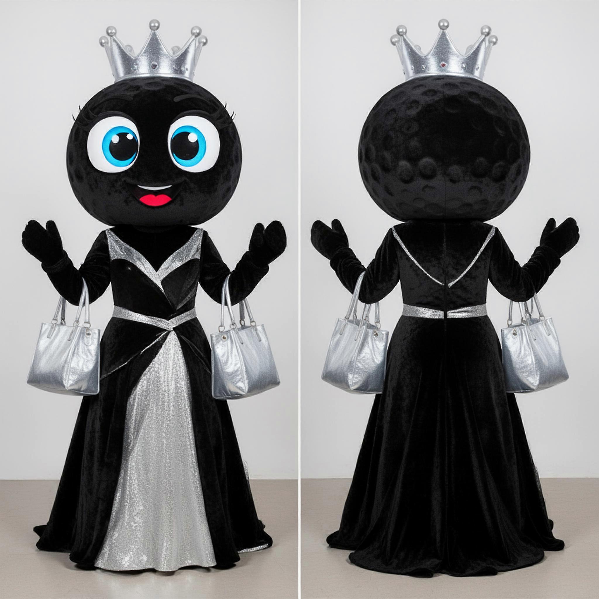 MASTICOT Ebony Black Spherical Golf Ball Mascot