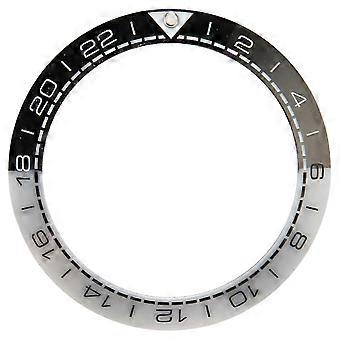 41,5 mm Keramik-Lünettenring-Einsatz, Reparatur- und Ersatzteil, schwarz und weiß, für Watchmaker_hp