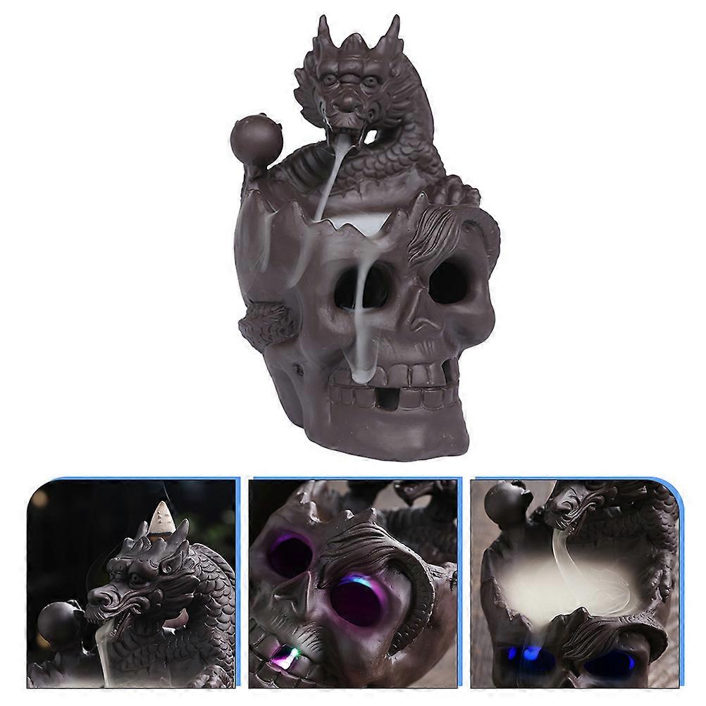 Skull Incense Burner with Backflow Effect Aromatherapy Diffuser