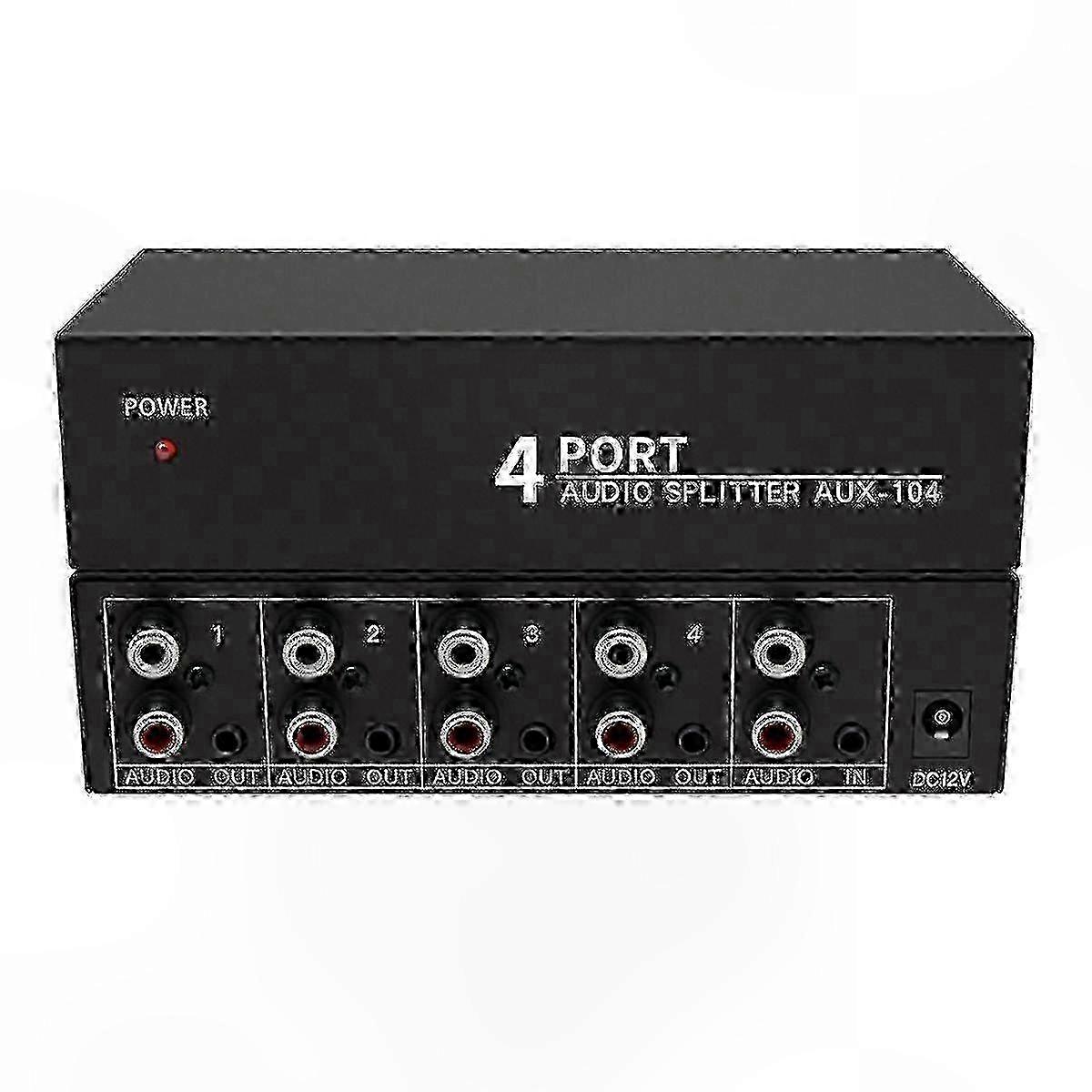 Voeding RCA 1x4 audioverdeelbox
