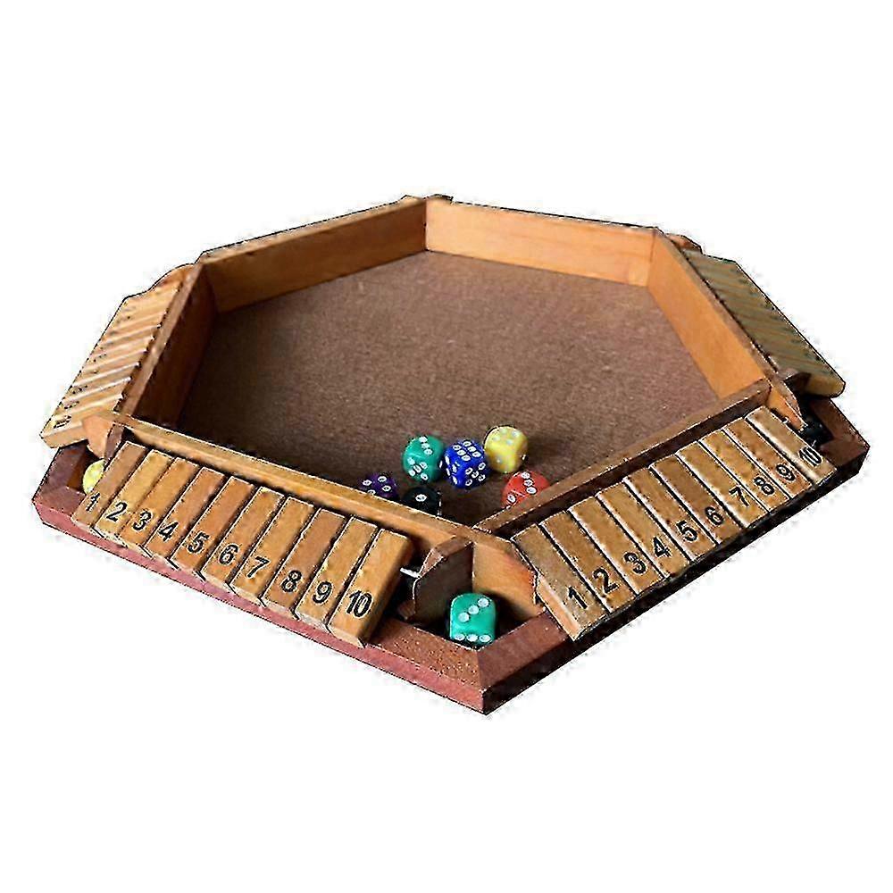 6-Player Wooden Dice Math Game