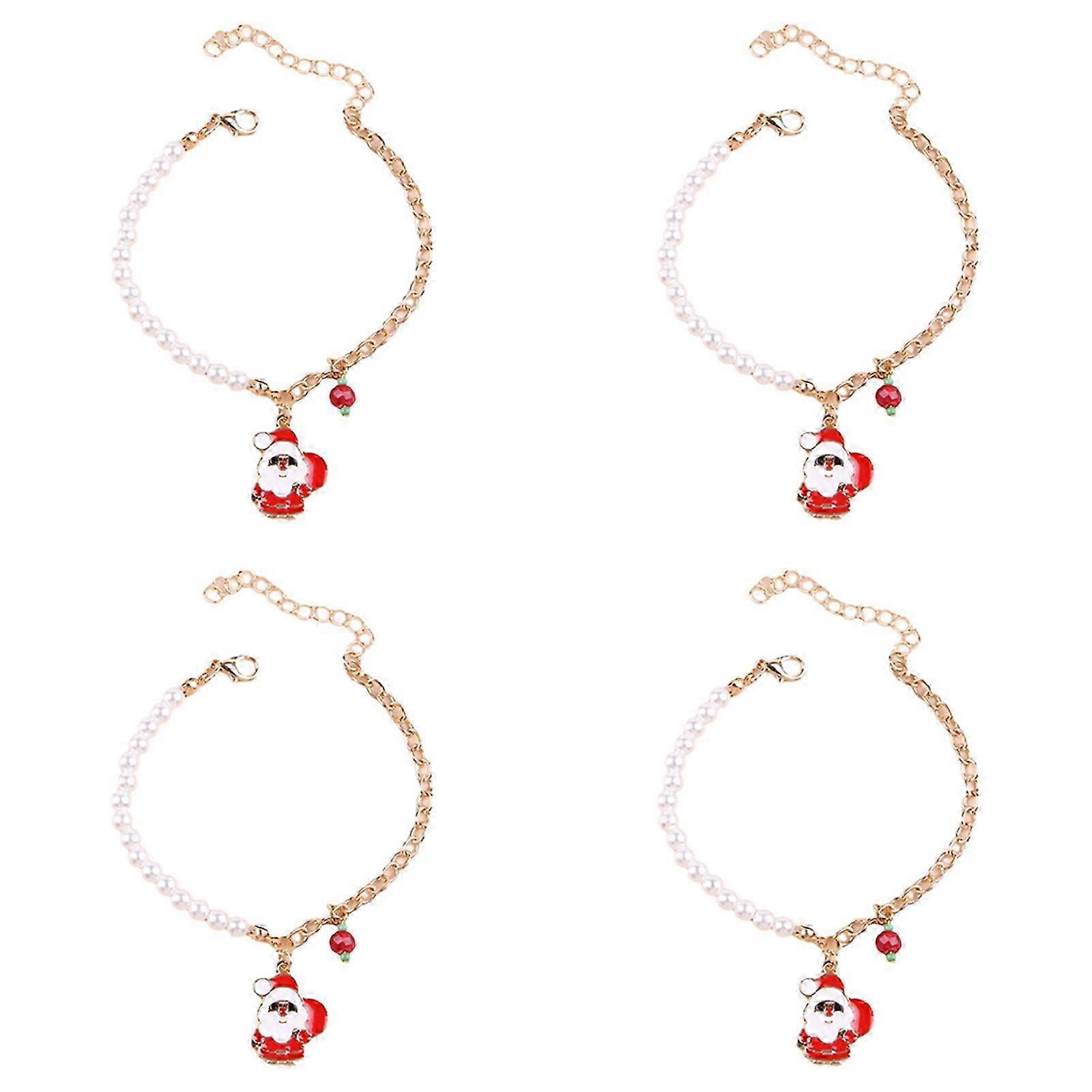 Festive Adjustable Pet Pearl Necklace
