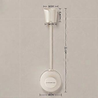 Suction Cup Hair Dryer Stand - Versatile Bathroom Organizer with Powerful Hold White