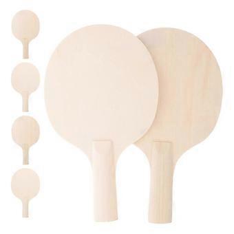 Palas de tenis de mesa DIY para entusiastas del deporte, color amarillo claro, para entrenamiento, competición y ocio, 24 unidades